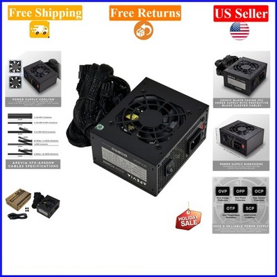 400W Mini ITX/SFX Micro ATX Power Supply with 80mm Fan