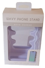 Wavy Phone Stand With Mirror Purple New