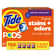 Tide PODS Laundry Detergent Pacs, Spring Meadow, 156 ct.