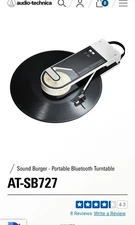 Audio-Technica Sound Burger AT-SB727 WH Portable Bluetooth Turntable NEW