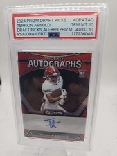 2024 Panini Prizm Draft Picks - Auto Terrion Arnold #DPA-TAD Red Prizm /199
