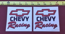 2 Chevy Racing Bow Tie Vintage Racing Stickers Decals Nhra Nascar Hotrod Camaro