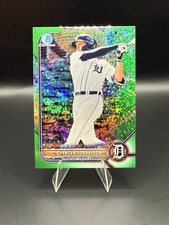 2022 Bowman Chrome Spencer Torkelson Green Mini-Diamond Refractor 15/99 Tigers