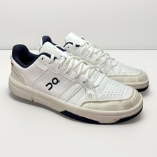 Men  s Size 8- ON The Roger Clubhouse Pro Ivory Midnight Pre Owned White Navy
