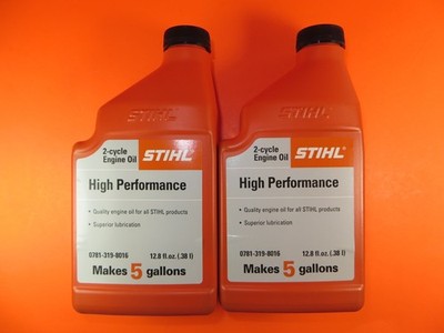STIHL High Performance 2-Cycle Engine Oil Makes 5 Gallons 2-Pack 0781-319-8015