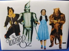Wizard of Oz Cast Photo 2 1/2" X 3 3/4" Fridge / Locker Magnet From 2001 New