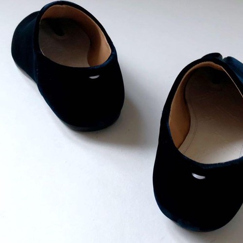 Maison Margiela Tabi Babouche Velour Ankle Boots Dark Navy Size 35 New Women's - Picture 7 of 10