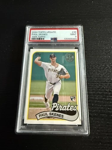 Paul Skenes 2024 Topps Update 1989 Rookie PSA 9