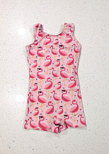 ADORABLE Destira Gimnasia Danza Leotardo CS Pequeño UNITARD Flamencos ULTRA SUAVE
