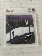 Purple Designed Boxer/ Ethika Boxer Brief        Medium Wear