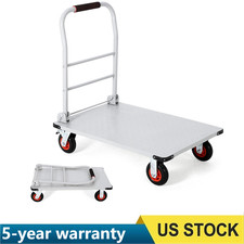   Foldable Platform Cart 1800lbs Capacity Heavy Duty Hand Truck W/Wheels 36"X24"