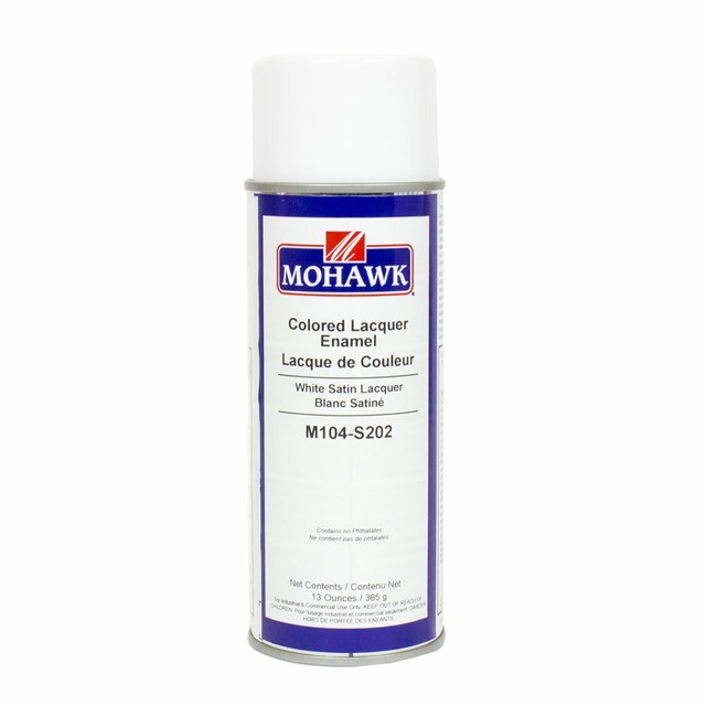Mohawk Colored Lacquer Enamel White Satin eBay