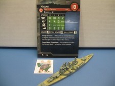  Axis Allies War at Sea STARTER SET Haguro 7/8 with card 
