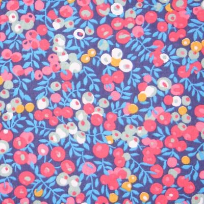 LIBERTY TANA LAWN Liberty Fabric Tana Lawn (Wiltshire Berry Blue)