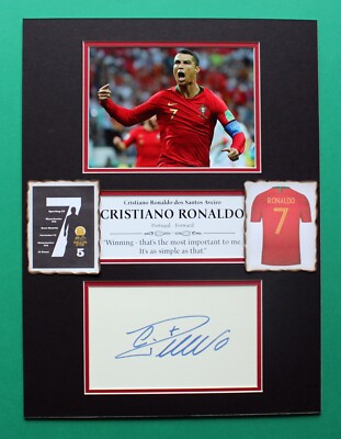 CRISTIANO RONALDO AUTOGRAPH masterly display Football Game Changer GOAT