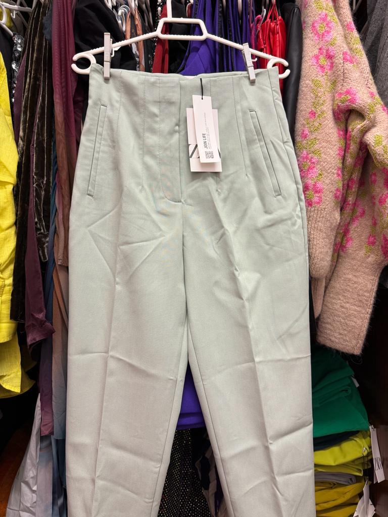 ZARA BNWT HIGH WAIST PANTS TROUSERS MINT ALL SIZES REF. 7901