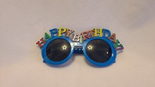 Adult Happy Birthday Candles Sunglasses Novelty Funny Costume Party Favors