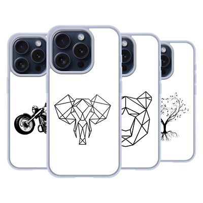 OFFICIAL HAROULITA BLACK AND WHITE 3 GEL CASE FOR APPLE iPHONE PHONES