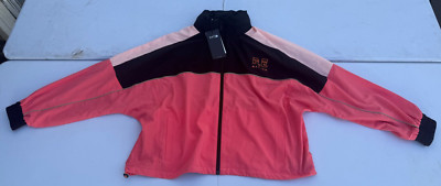 NEW RARE  P.E. Nation X Jacket Women s FORMATION  Zip-Up Wind Jacket Size L (R)