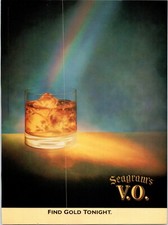 SEAGRAM'S V.O. Whiskey Alcohol Liquor Ad ~ 1988 Magazine Advertising Print