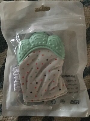 Baby Teething Mitten, Self Soothing Teether, Prevent Scratches 0-6