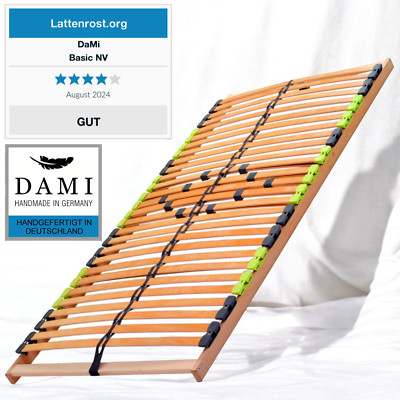 DaMi Basic 7-Zonen Lattenrost 90x200 120x200 140x200 160x200 verstellbar Bett   