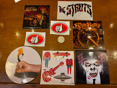 Yeah Yeah Yeahs + Random Stickers ( Lot of 8)+￼Free Flag Sticker