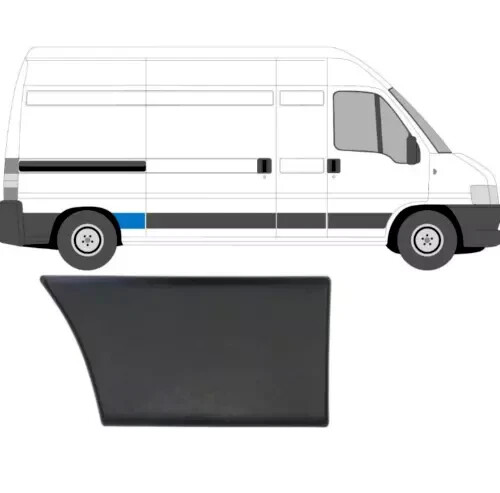 Baguette de porte droite Fiat Ducato Peugeot Boxer Citroen Jumper 1304020070 en ABS noir