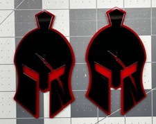 Fit Jeep Wrangler Jl Gladiator 2x Fender Badge Emblem Blackred Multicolor Avail