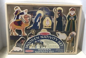 melissa and doug wooden nativity set