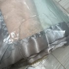 Penneys Toddletime Baby Blue Pink Striped Receiving Blanket Satin Trim USA Vtg — photo 5