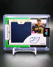 Manny Machado 2024 Topps Definitive Game Used Jersey Relic Patch Auto Green /25