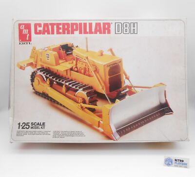 MATCHBOX AMT Ertl Caterpillar D8H Model Kit 80er 1:25 mit OVP & Zubehör /R19F6