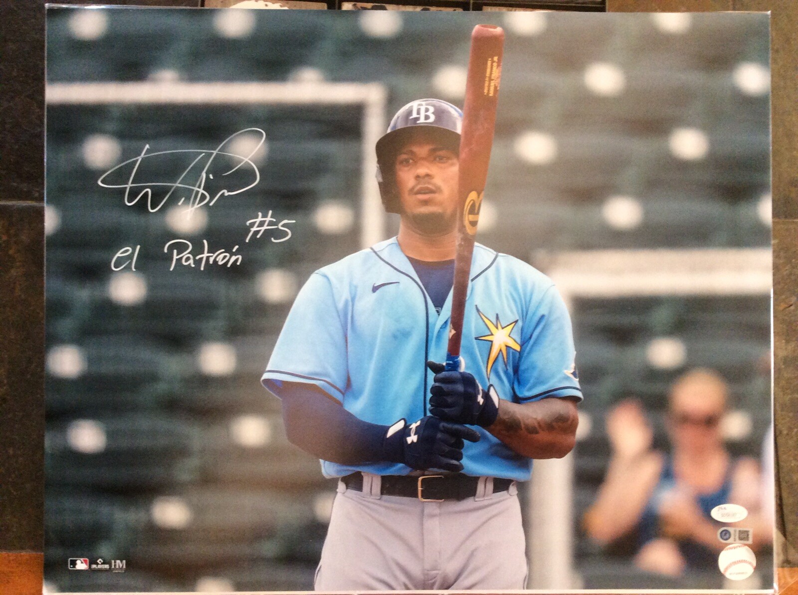 Wander Franco Autographed Signed Tampa Bay Devil Rays Rays Large 16x20 Photo "El Patron" (JSA Rookie & USA SM) 