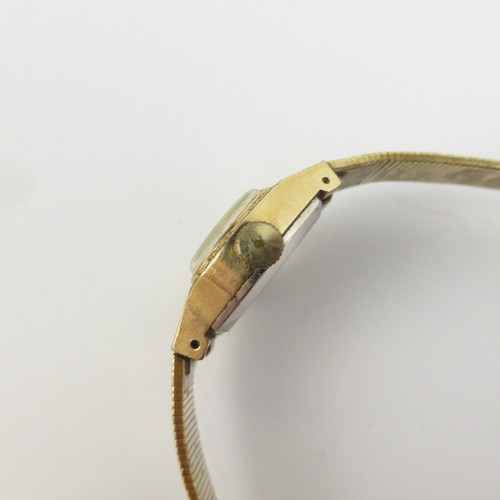 Seiko Damenuhr grünes Zifferblatt goldfarbenes Armband 491466 Uhrwerk 3860 7 Zoll Quarz - Bild 4 von 12