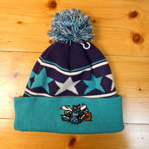 Charlotte Hornets Adult Beanie New Era Pom Cuffed Knit Hat Hardwood Classic NBA
