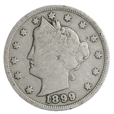 1899 Liberty V Nickel G/VG Nice Coin!