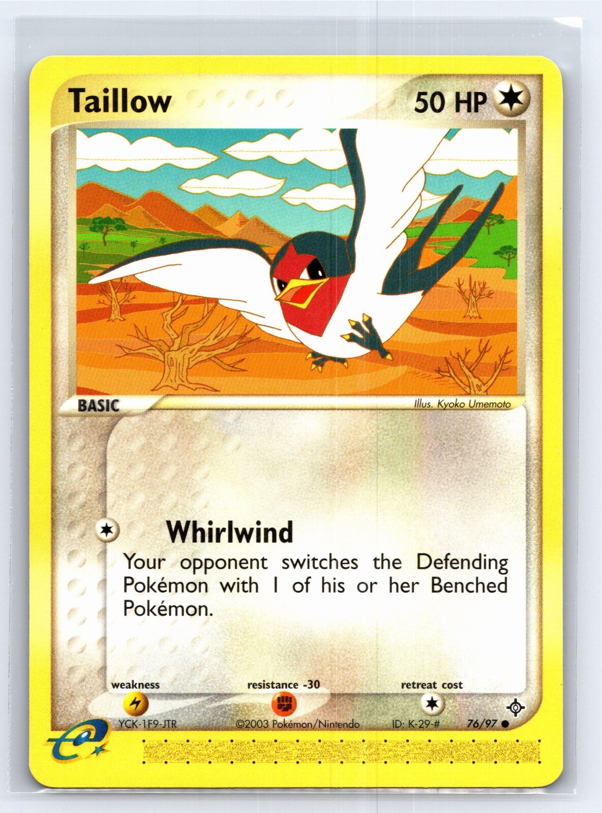 2003 Pokemon TCG EX Dragon Taillow - 76/97 - NM