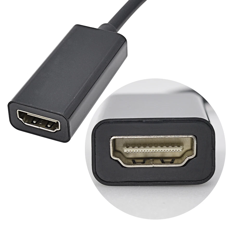 DP Displayport Male to HDMI Female Cable Converter Adapter for PC HP/DELL - Image 3 of 3