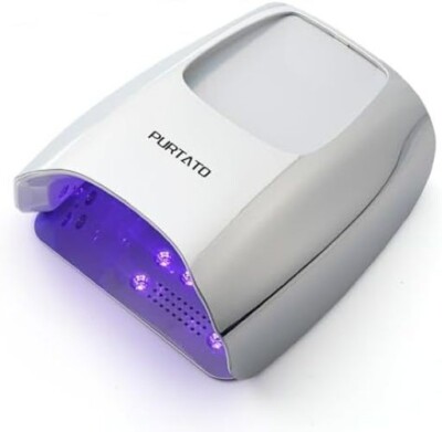 Purtato, 126W High Power, Quick Drying Nail Dryer White with 42 large LED Lamps 