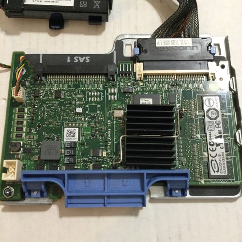 Dell PowerEdge PERC 6i SAS/SATA RAID Controller Tray/Battery/Cables WY335 H726F - Picture 2 of 6