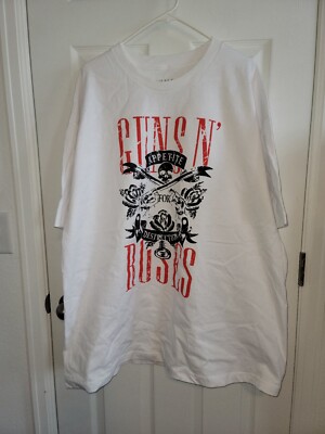 NWT Unisex Guns N Roses Appetite For Destruction Short Sleeve Crew Neck  SZ 3XL