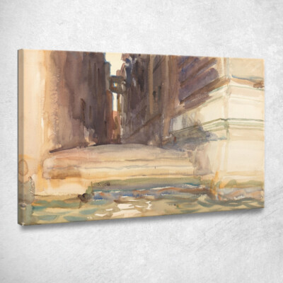 The Calle Della Rosa With The Monte Di Pietà Venice John Singer Sargent, jss307