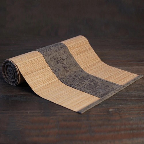 Table Runners Japanese Bamboo Mat Cover Kung Fu Tea Home Decor Coffee Tablecloth - Picture 27 of 27