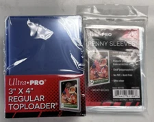 100 Brand New Ultra Pro Regular Top Loaders! With 100 Penny Sleeves