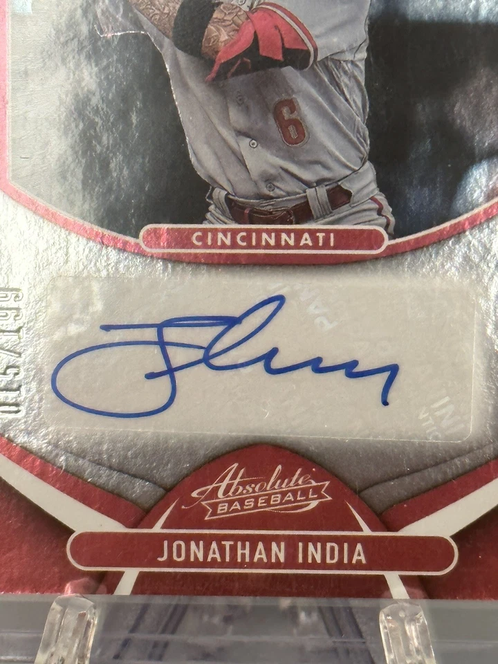 JONATHAN INDIA AUTO SSP #15/199 Mint See Pics! 2022 Panini 2021 NL ROY 🏆 - Image 4 of 4