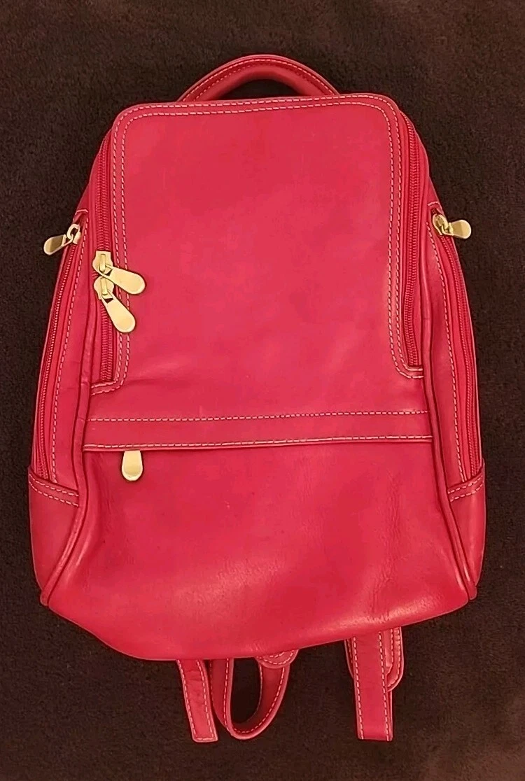 Le Donne Red Leather Mid Size Woman\'s Backpack/Purse Colombian Leather Bag Amazon.com: Le Donne Backpack Purse For Women - Leather  main image 4