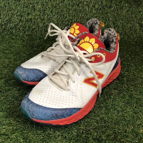 New Balance David Sunflower Seeds x Fresh Foam 3000v5 TF 'White Red' Size 9