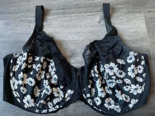 MARKS & SPENCER LADIES UNDERWIRED UNPADDED BRA,BLACK MIX COLOUR,SIZE 38GG