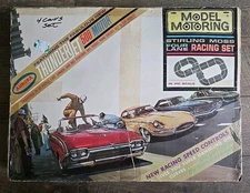 VTG 1963 Aurora Thunder Jet 500 Motor Four Lane Racing Set 4 Cars Model Motoring